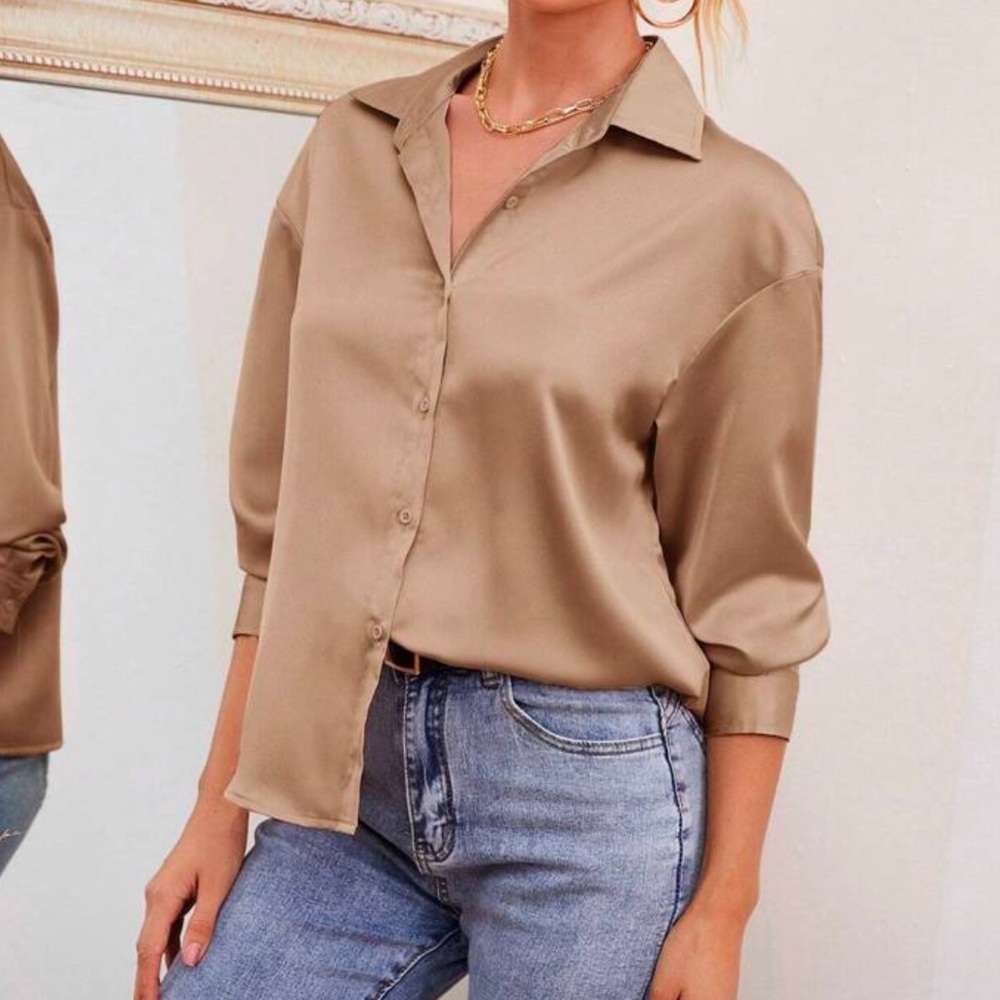 Silk Button Up